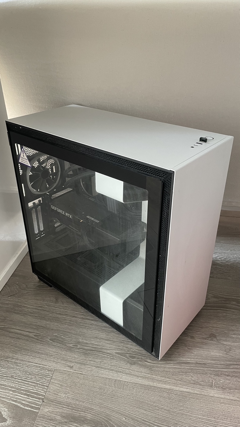 TAKE ALL- NZXT H510i White Case, Samsung Monitor, Keyboard