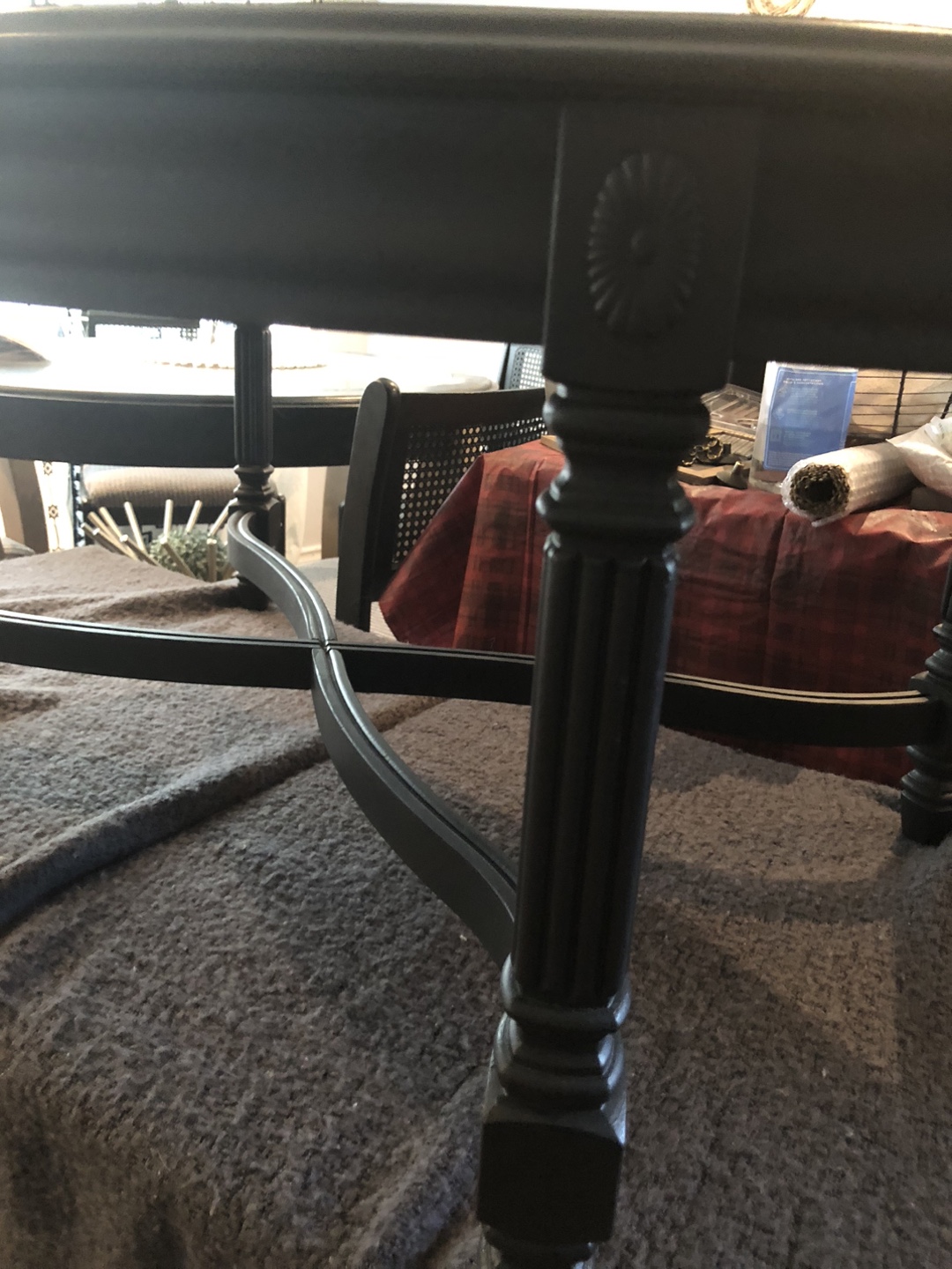 Black Round Coffee Table - photo 5