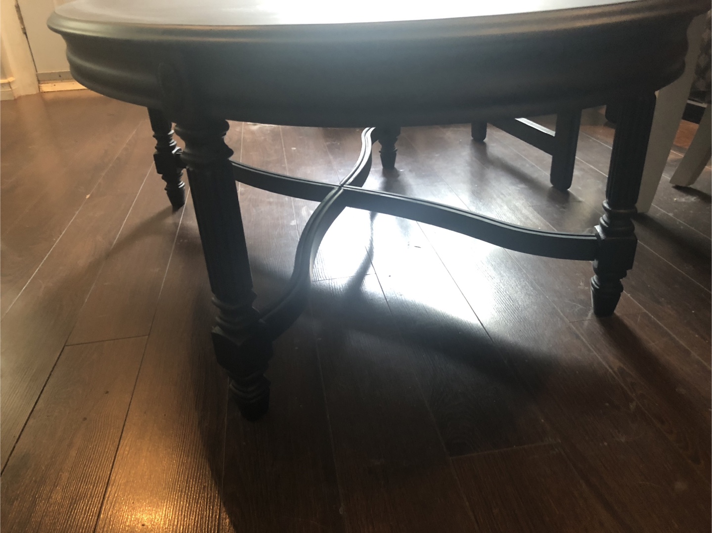 Black Round Coffee Table - photo 3