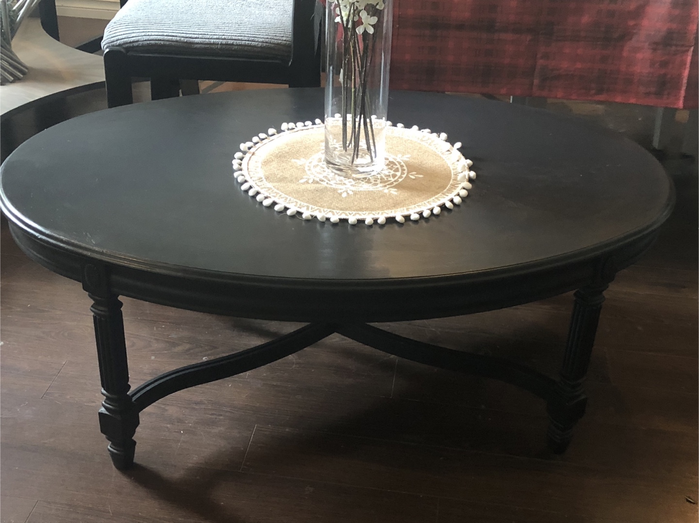 Black Round Coffee Table