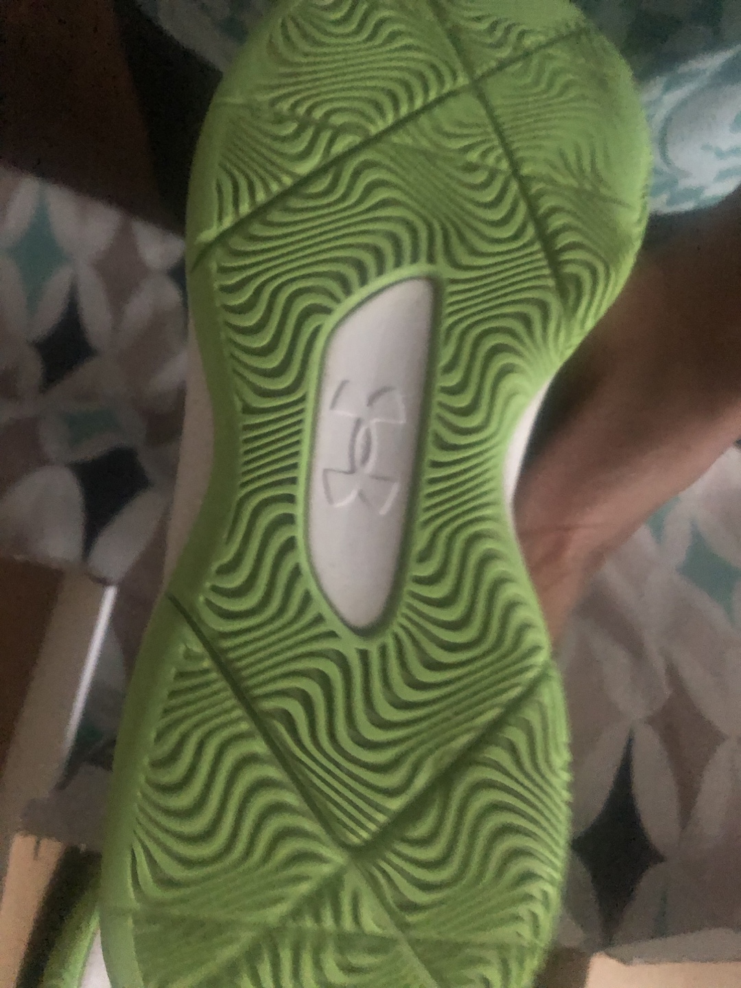 Under Armour Grey & Green Sneakers - photo 3
