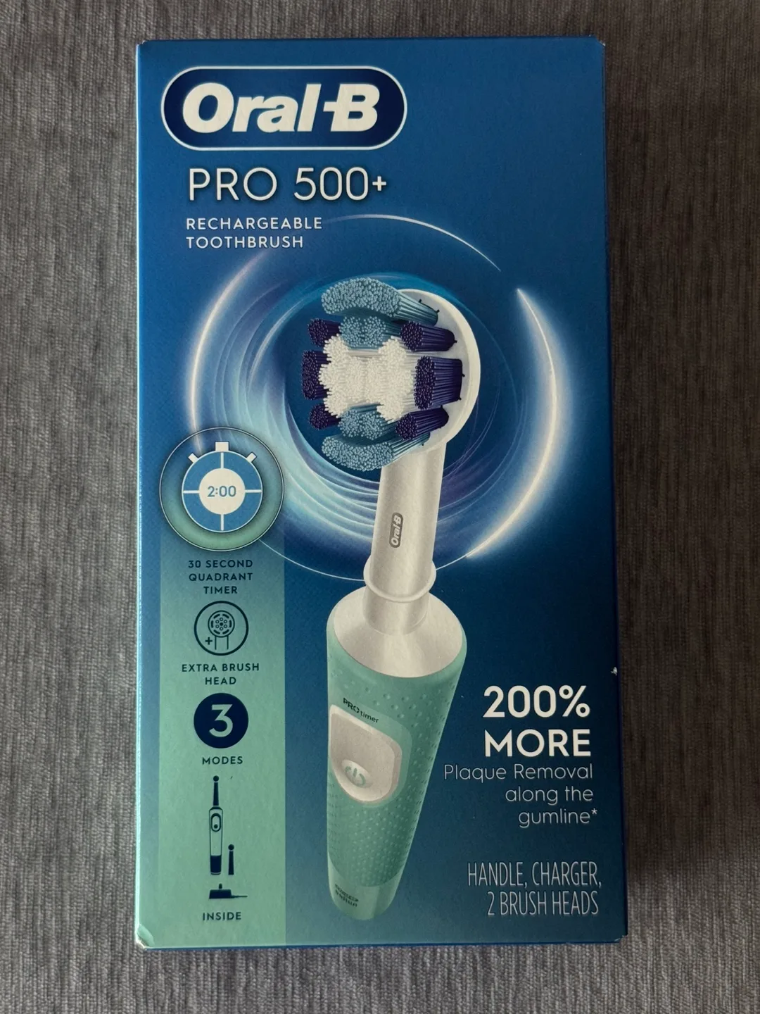 New Oral-B PRO 500+ Rechargeable Toothbrush thumbnail