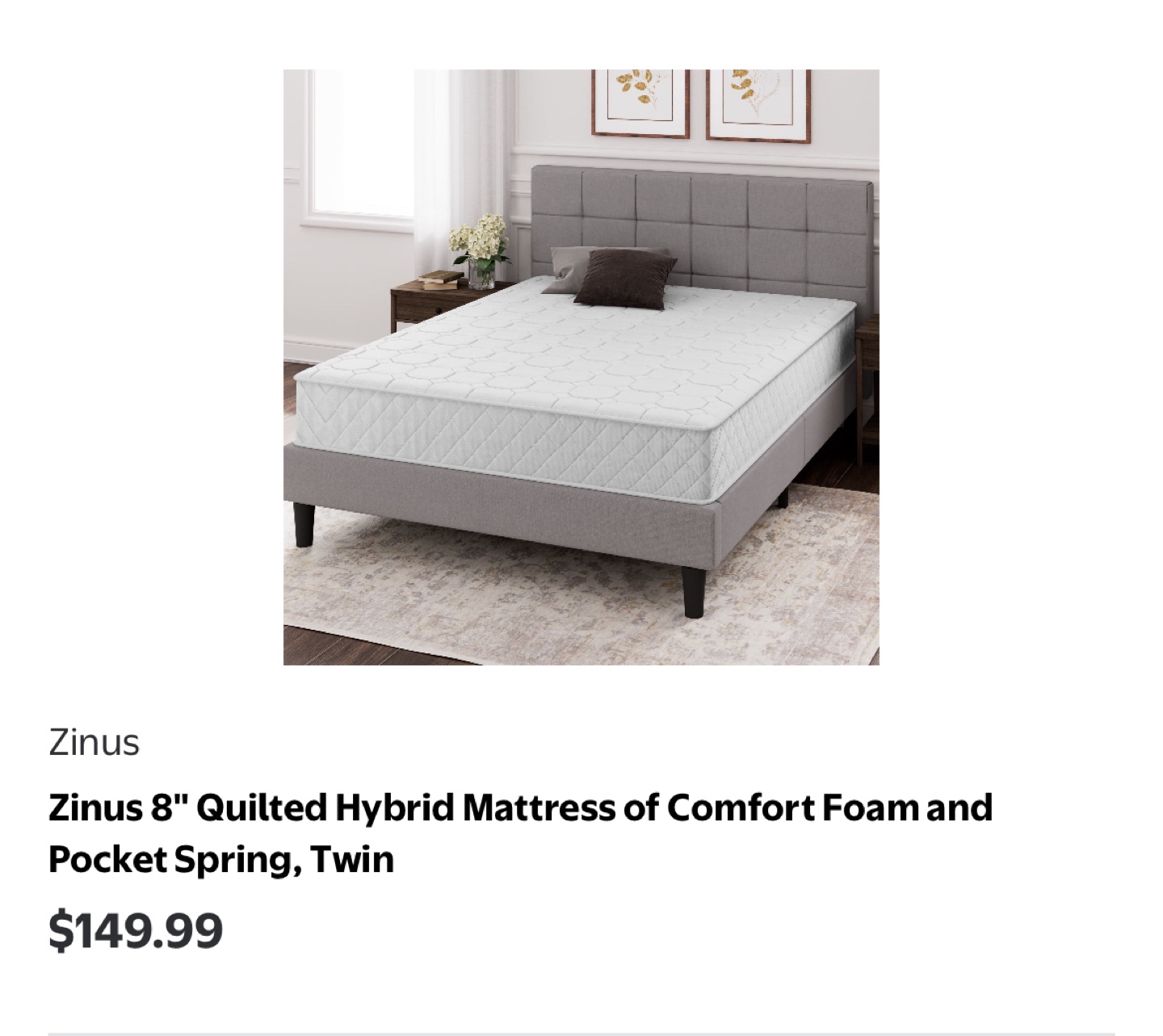 2 twin frames and mattresses - photo 2