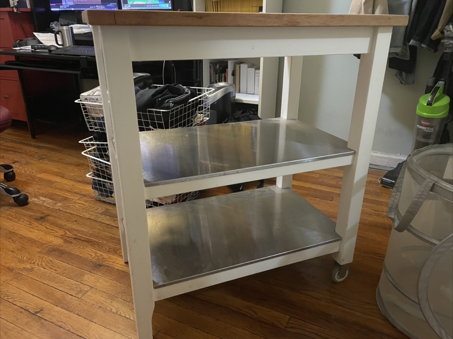 IKEA Stenstorp Kitchen Cart - White/Oak