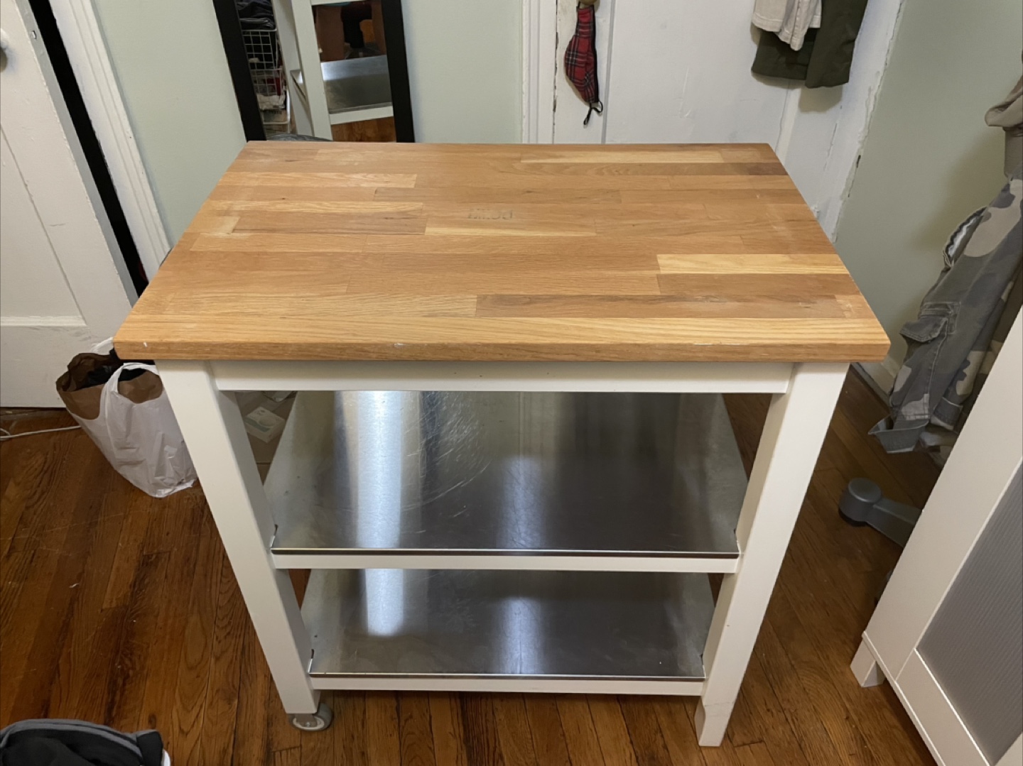 IKEA Stenstorp Kitchen Cart - White/Oak - photo 2