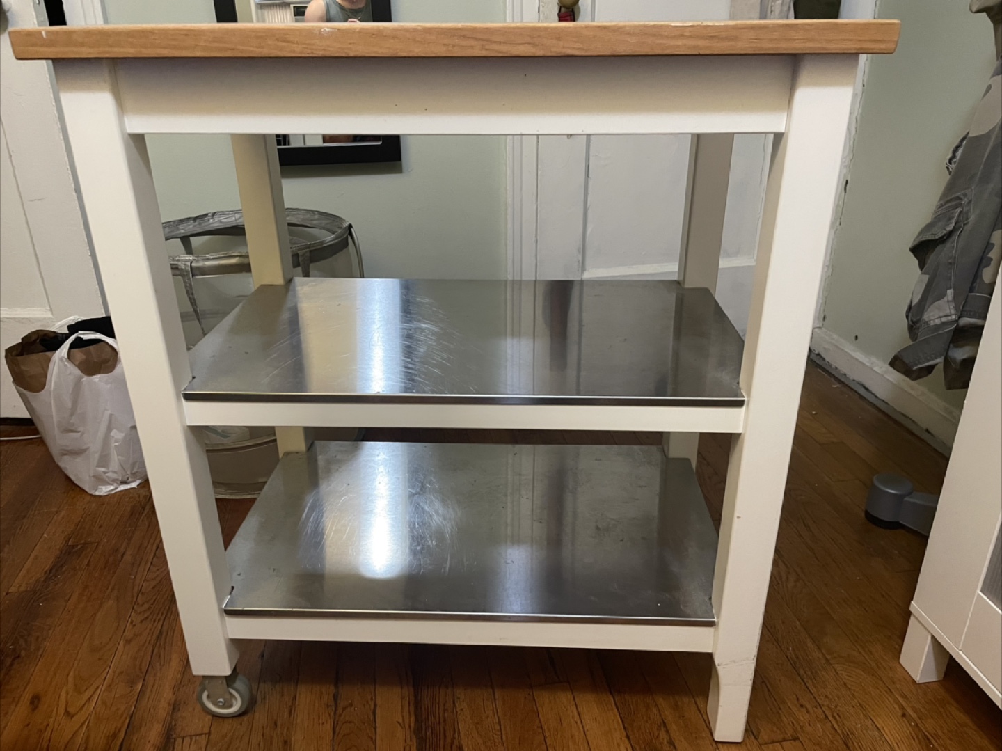 IKEA Stenstorp Kitchen Cart - White/Oak - photo 3