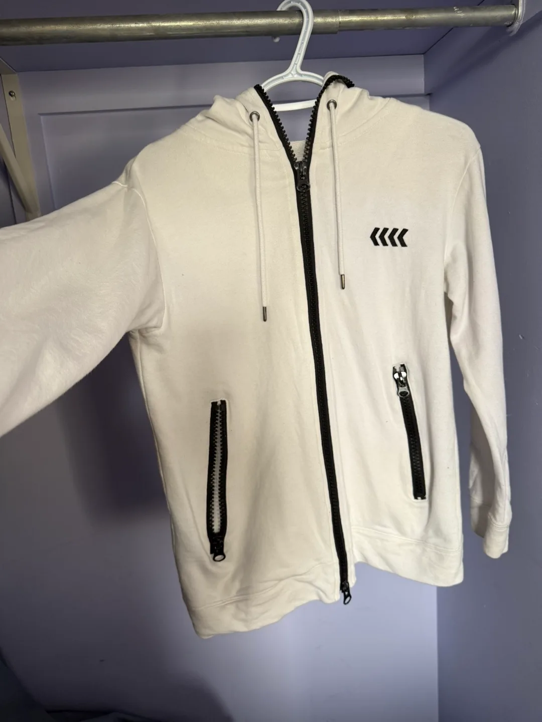 Rattle Trap White Zip-Up Hoodie thumbnail