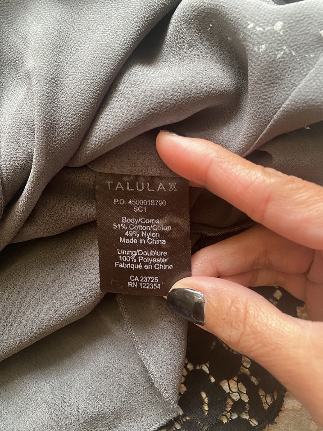 Talula Black Lace Tank Top - XS - photo 5
