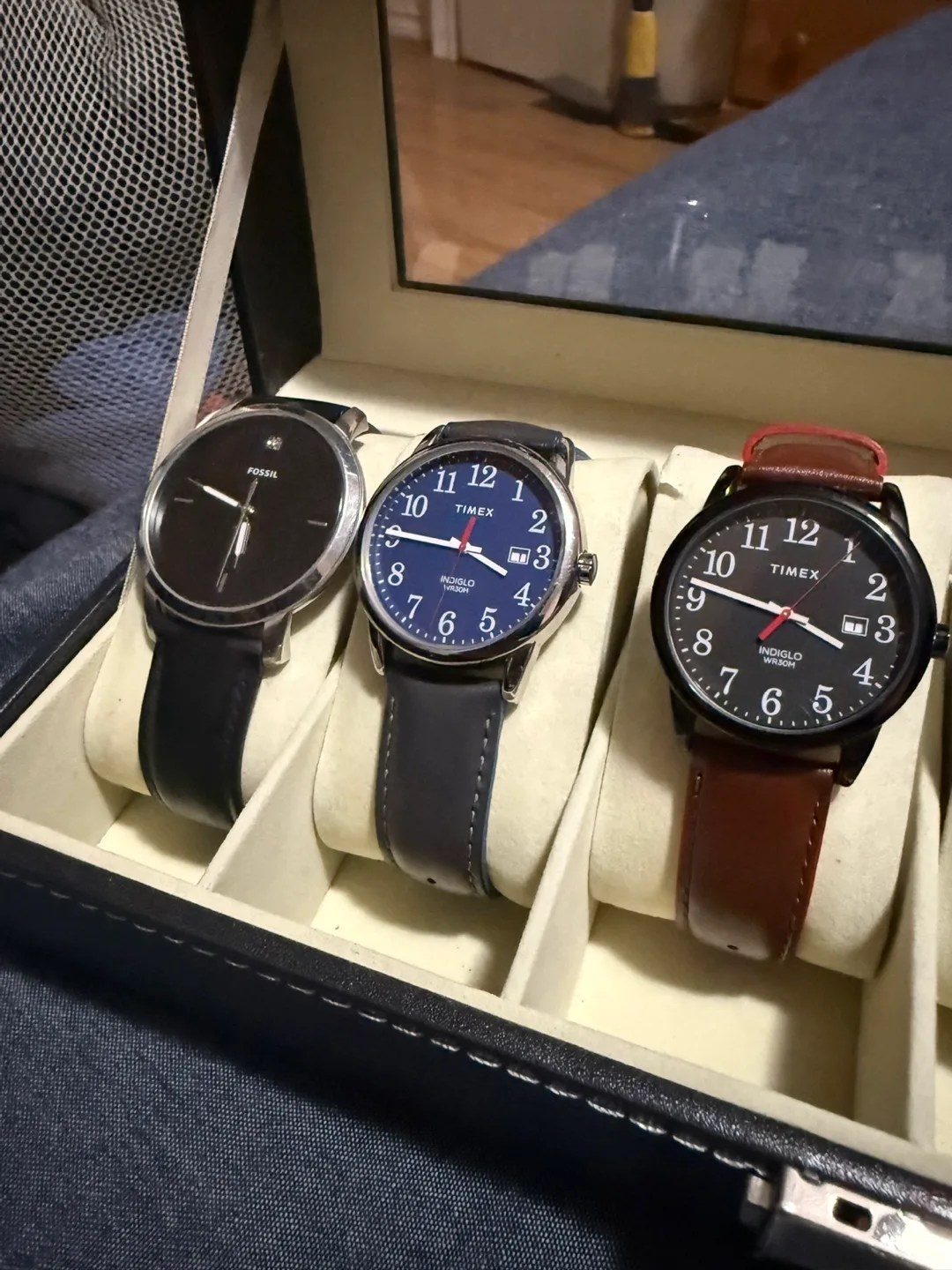Watch Collection with Display Case - Fossil, Timex image indicator(3)