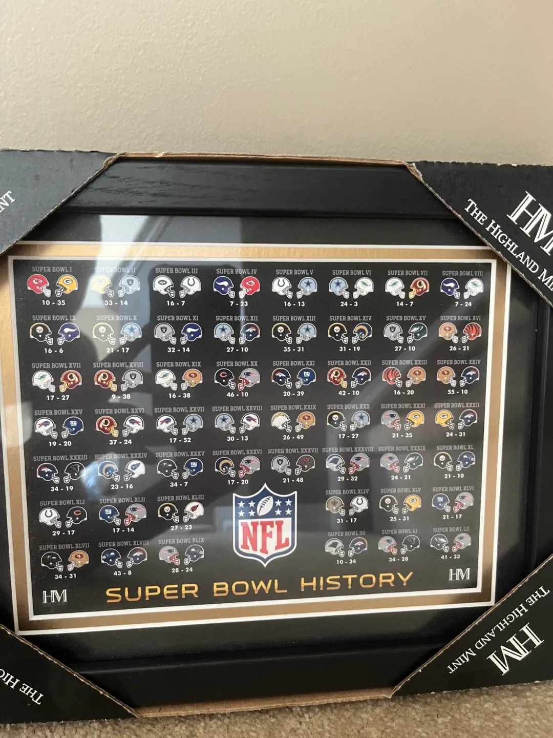 Framed NHL/NFL Championship History image indicator(5)