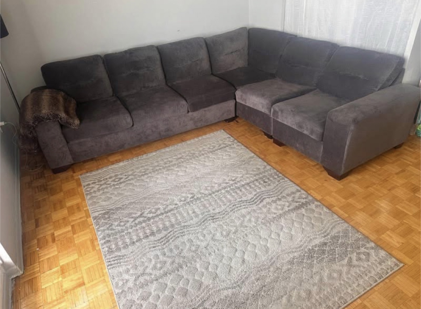 Grey Modular Sectional Sofa - photo 2