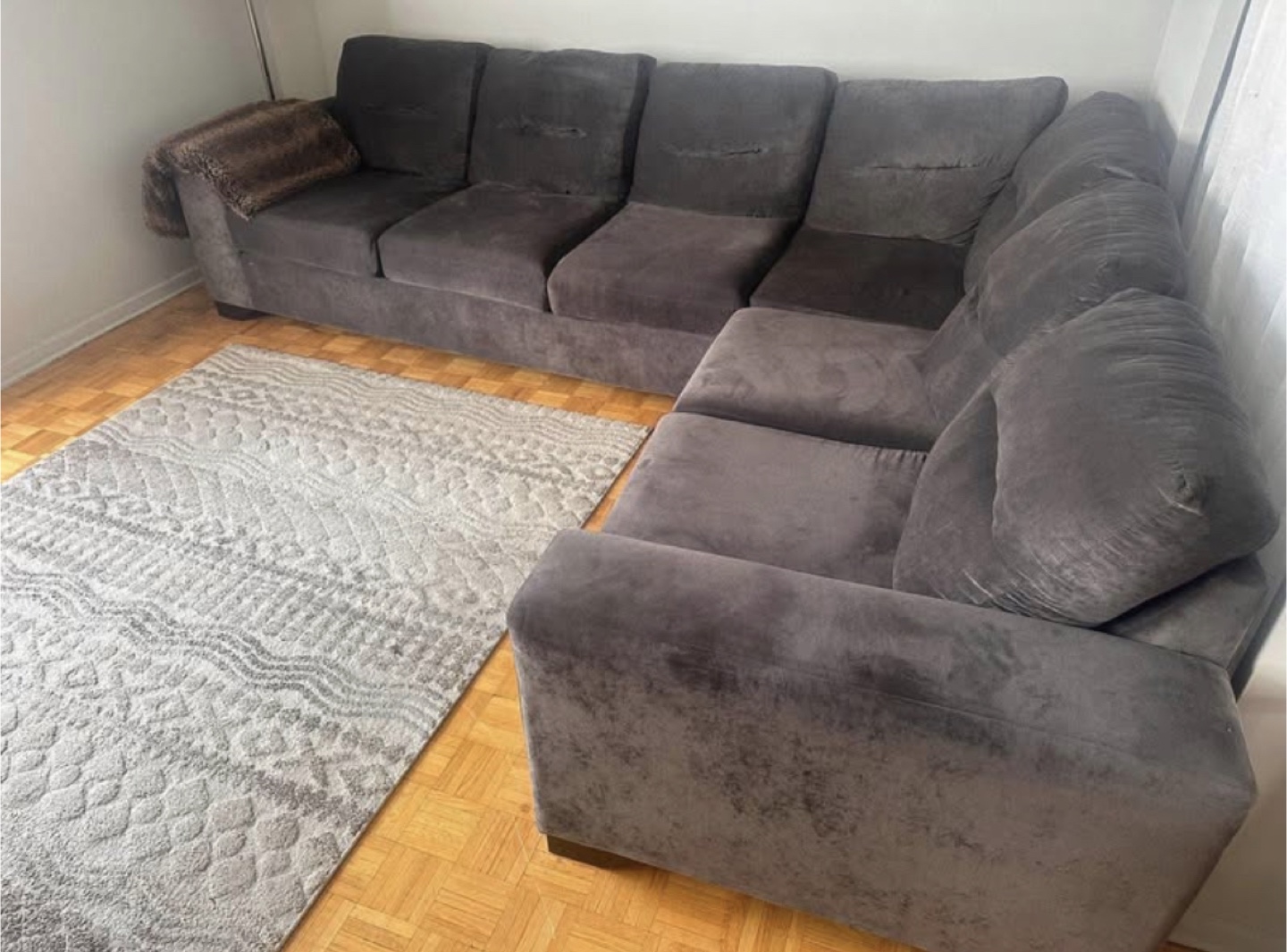 Grey Modular Sectional Sofa