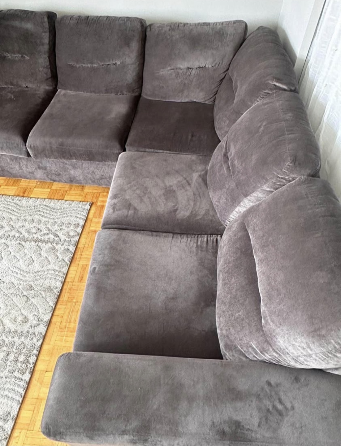 Grey Modular Sectional Sofa - photo 4