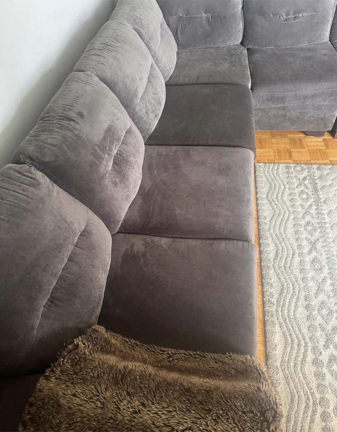 Grey Modular Sectional Sofa - photo 3