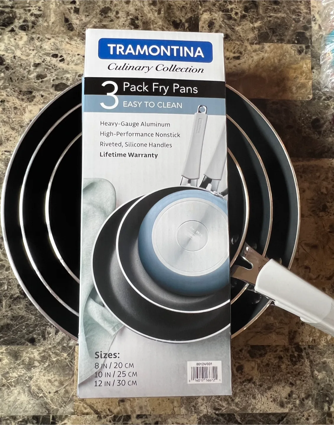Tramontina 3-Pack Fry Pans (8, 10, 12 in) thumbnail