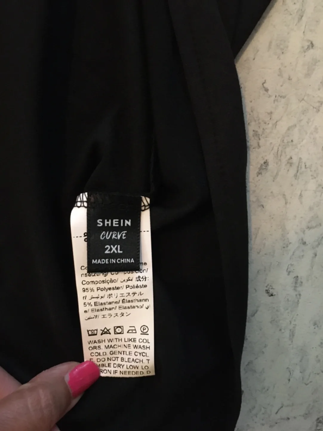 Shein Curve Black Dress 2XL thumbnail
