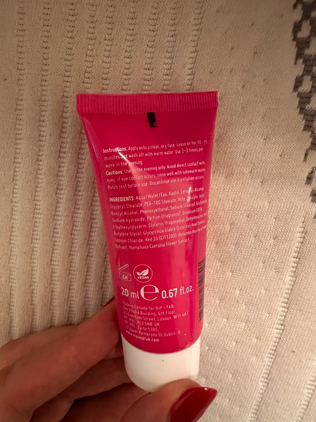 Nip + Fab Salicylic Fix Clay Mask - 20ml image indicator(2)