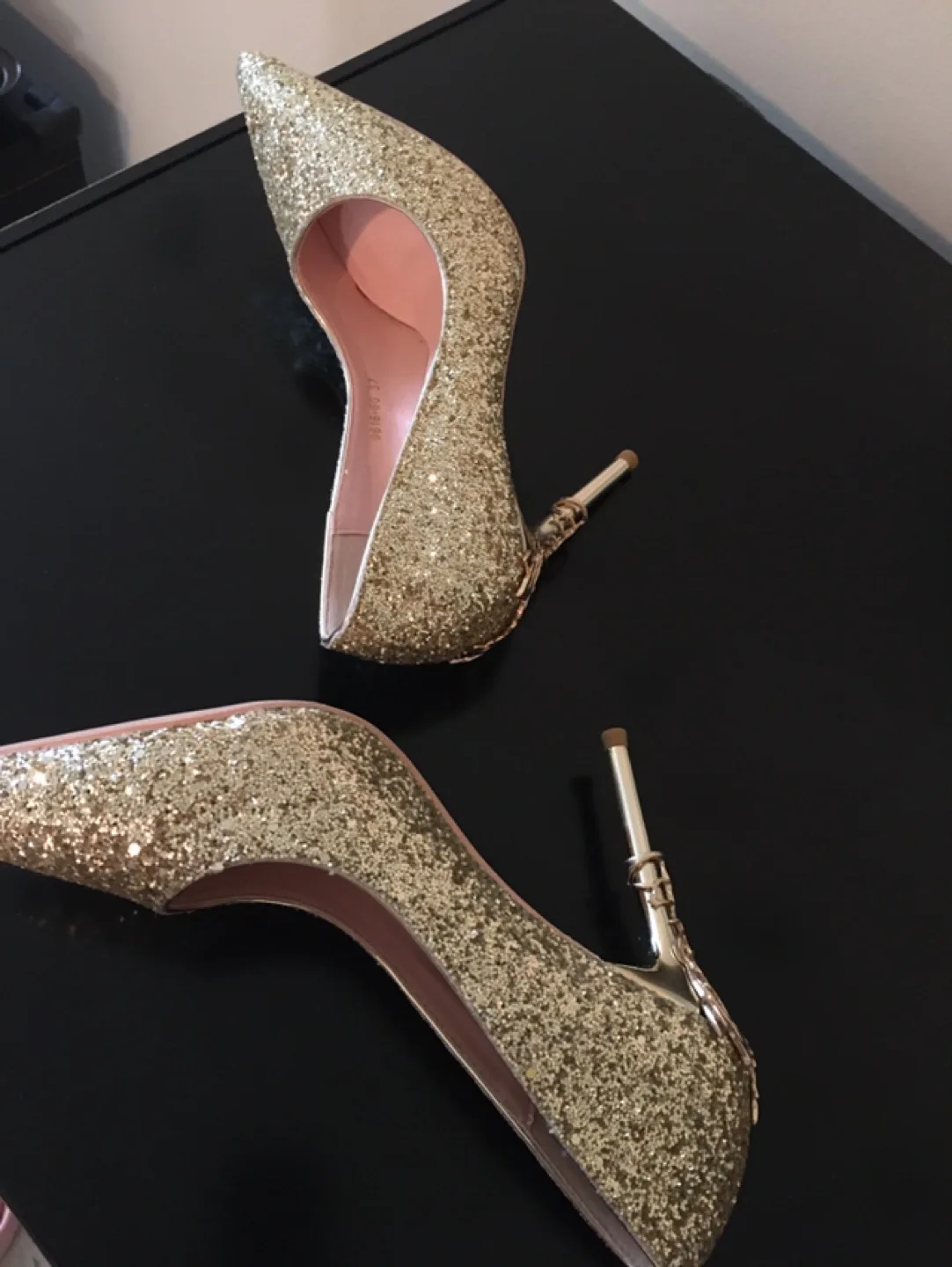 Gold Glitter Heels thumbnail