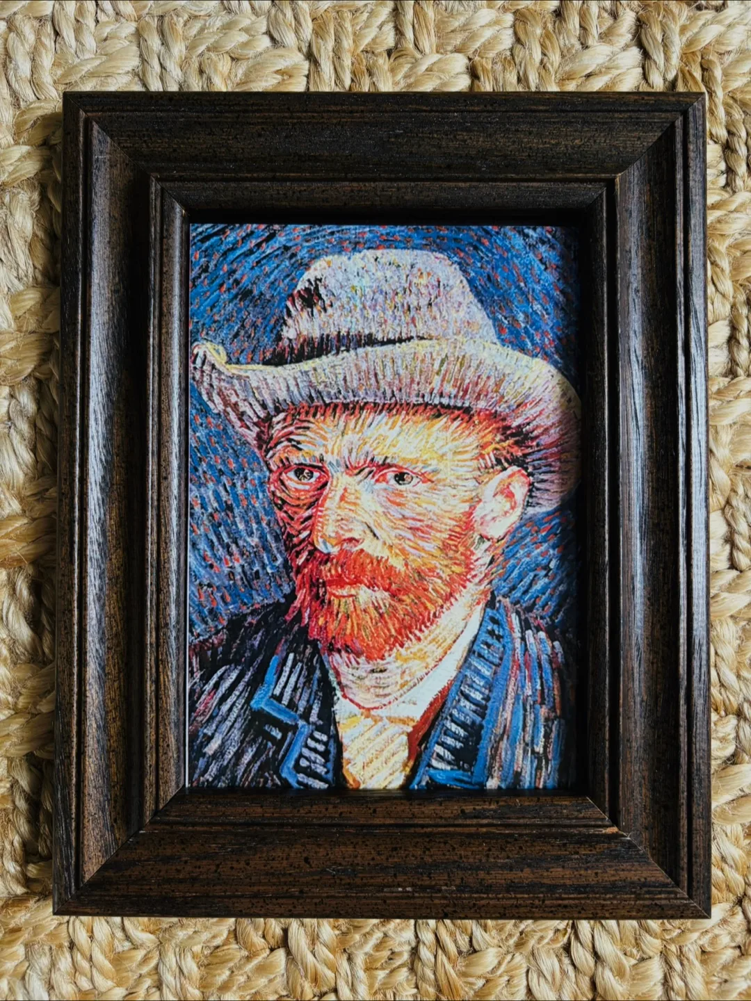 Framed Van Gogh Self Portrait Print, 7x9 inches thumbnail