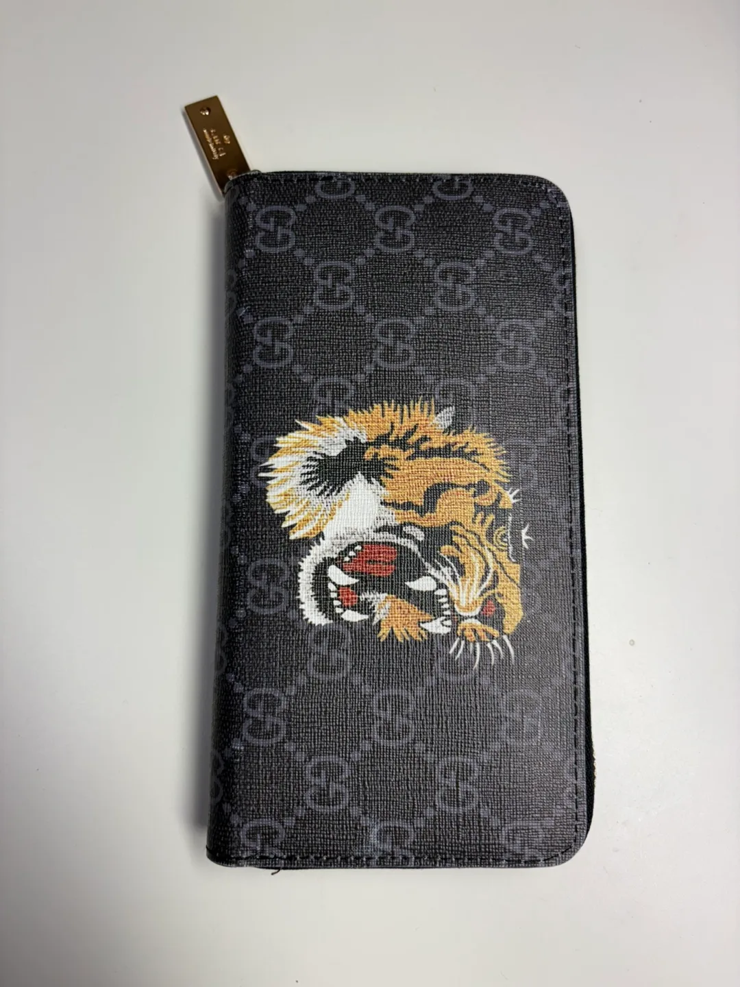 Gucci Tiger Print Zip Around Wallet thumbnail