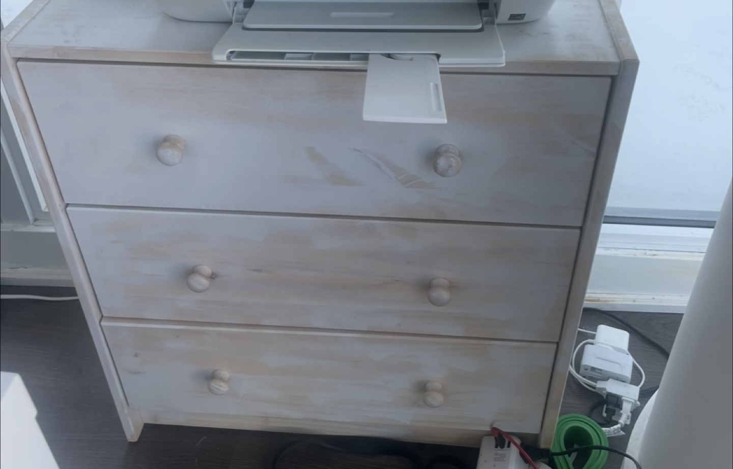 White 3-Drawer Dresser