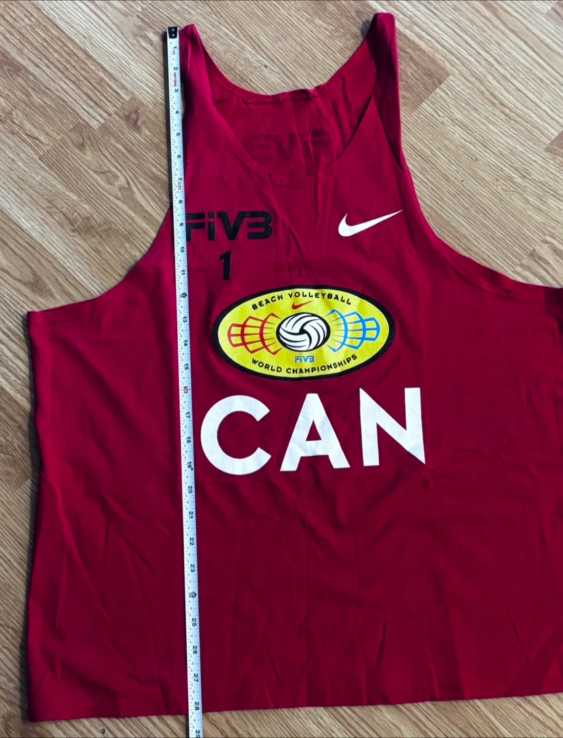 Vintage Nike FIVB Beach Volleyball Canada Tank Top image indicator(4)