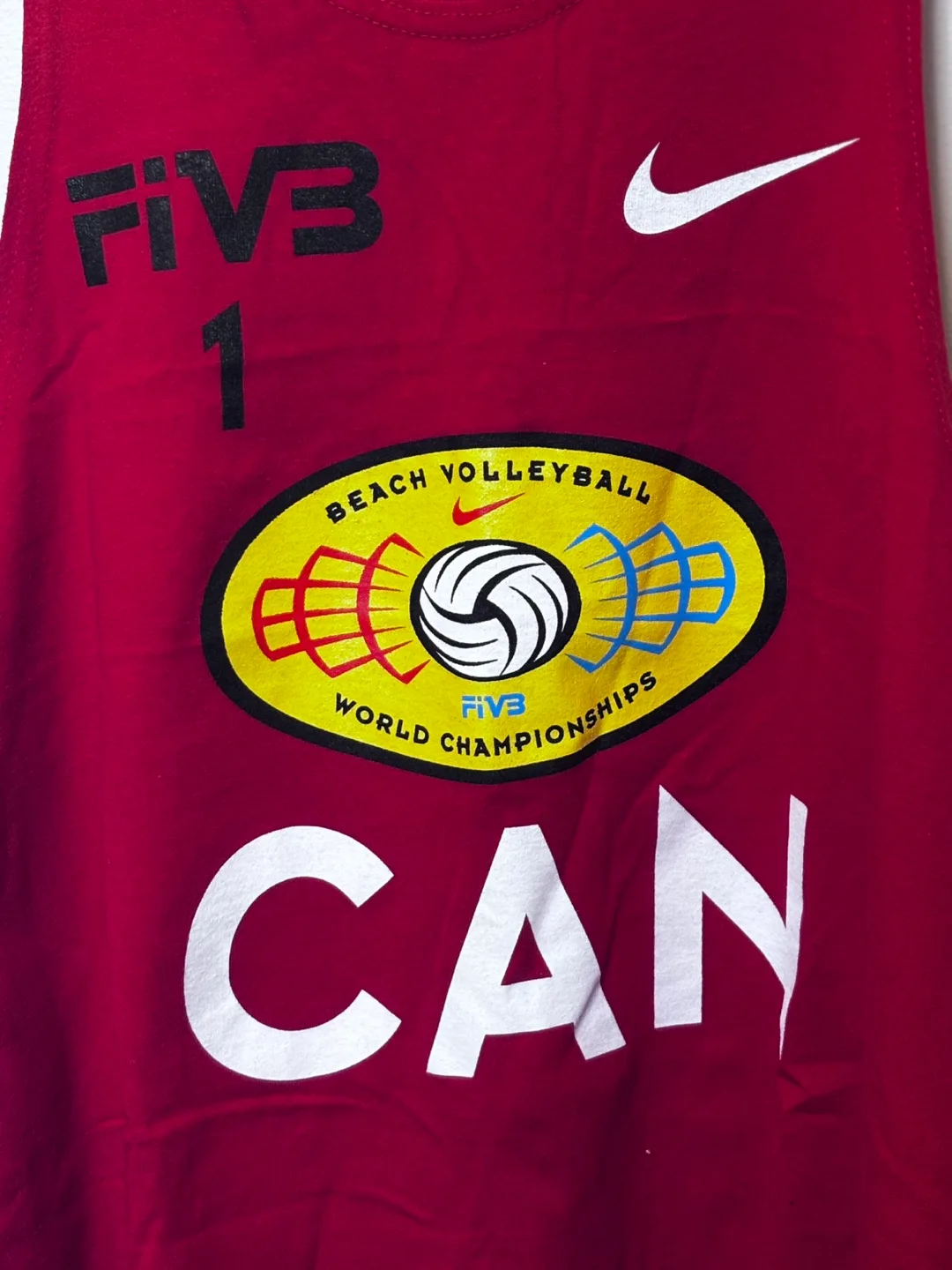 Vintage Nike FIVB Beach Volleyball Canada Tank Top image indicator(2)