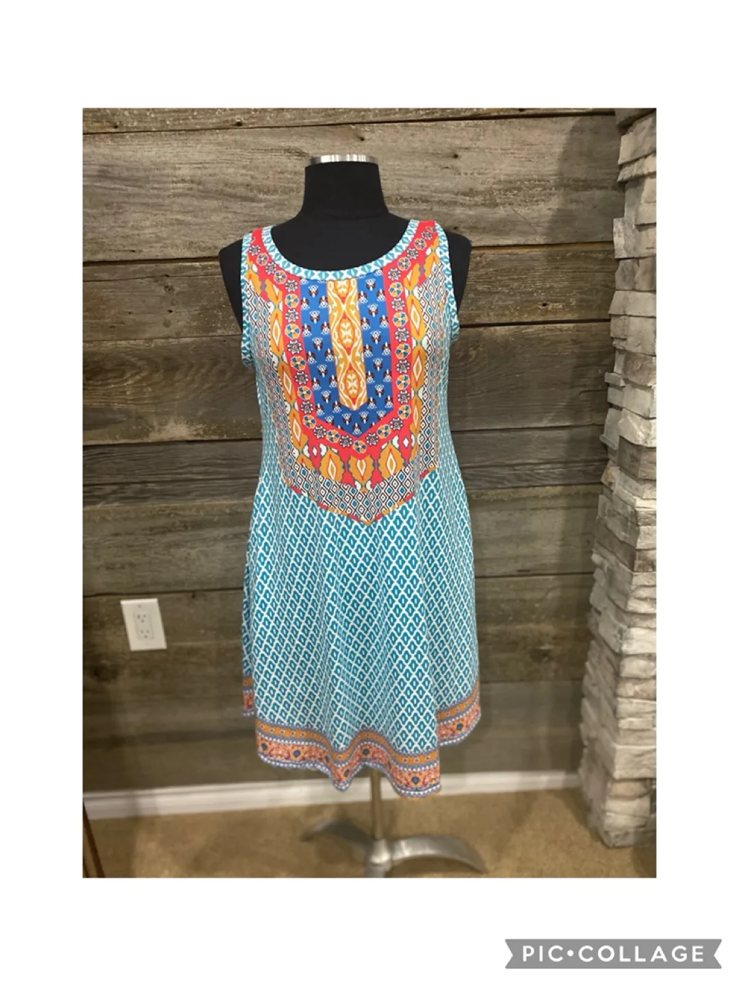 Stylish Summer Dress - Size Large thumbnail