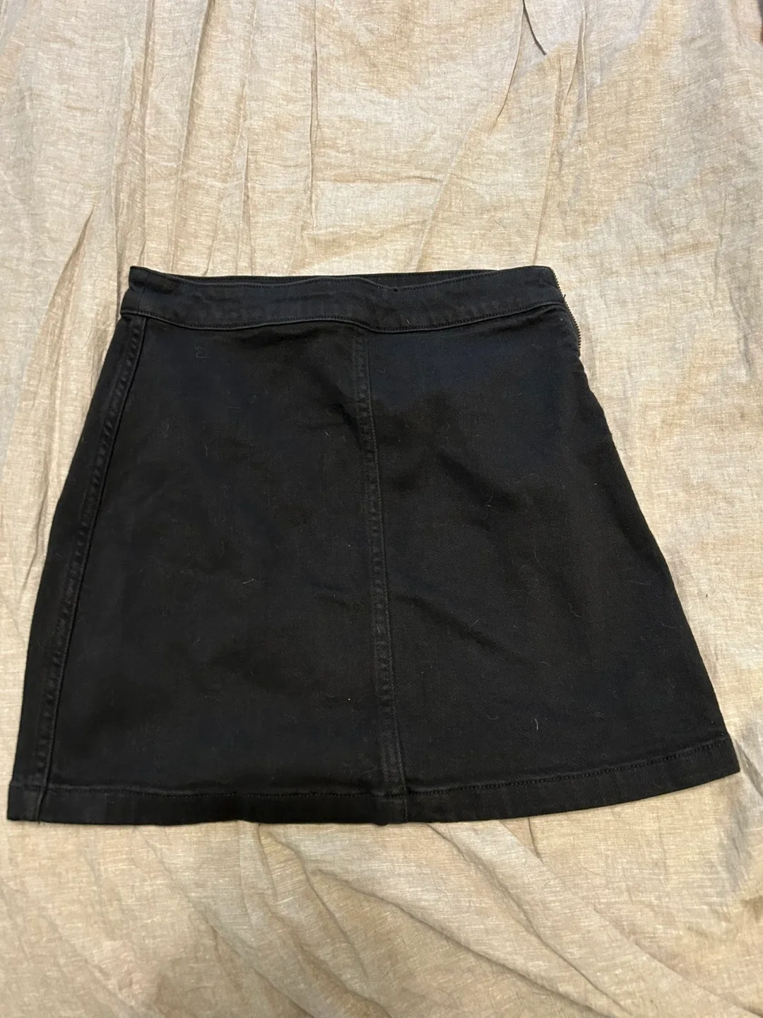Wilfred Free Black Denim Mini Skirt - Size 2 thumbnail