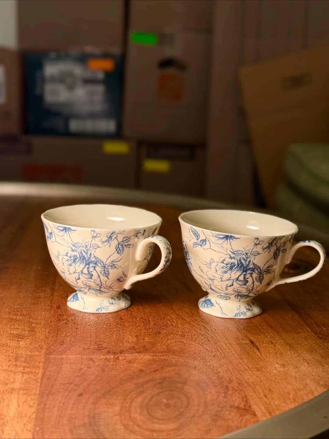 Pair of Floral Tea Cups thumbnail