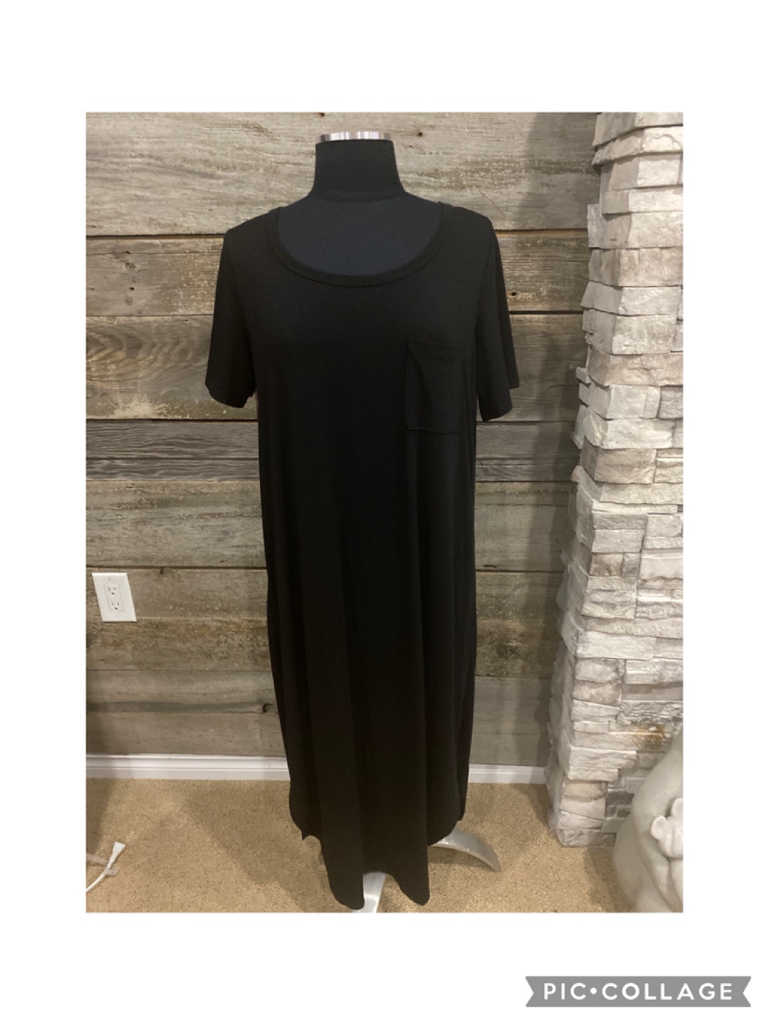 Vanilla Bay Black T-Shirt Dress - Size Large