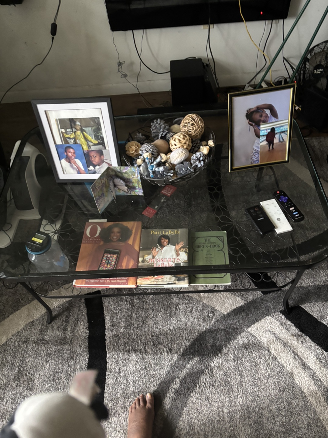 Glass end table