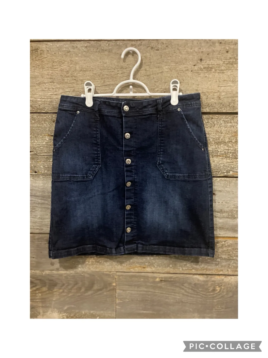 Kensie Jean Skirt - Size Large thumbnail