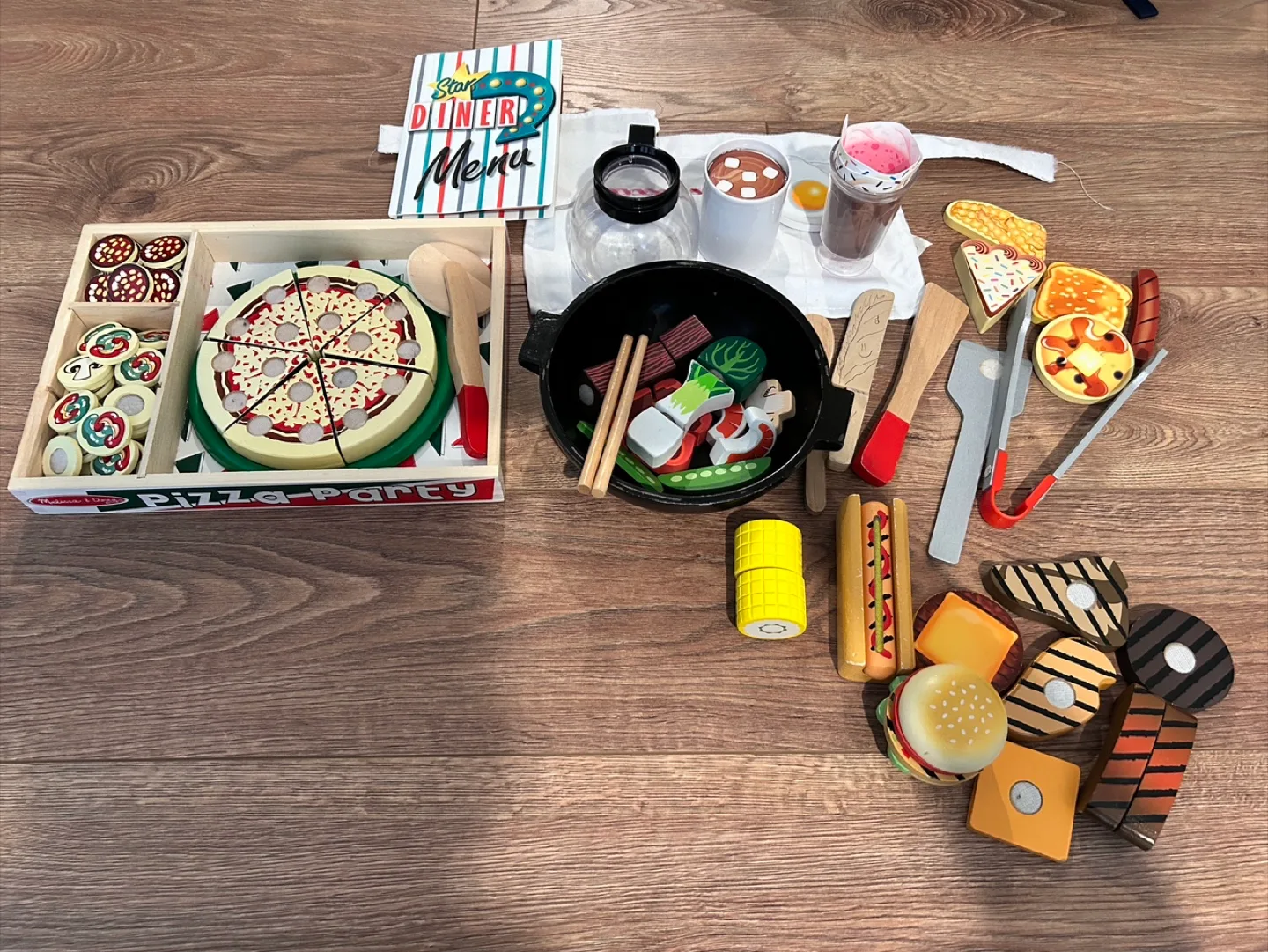 Melissa & Doug Wooden Food Play Set thumbnail