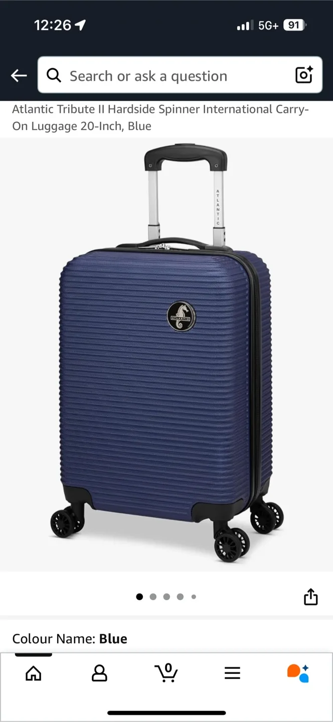 Atlantic Tribute II Hardside Spinner Carry-On - Blue image indicator(5)