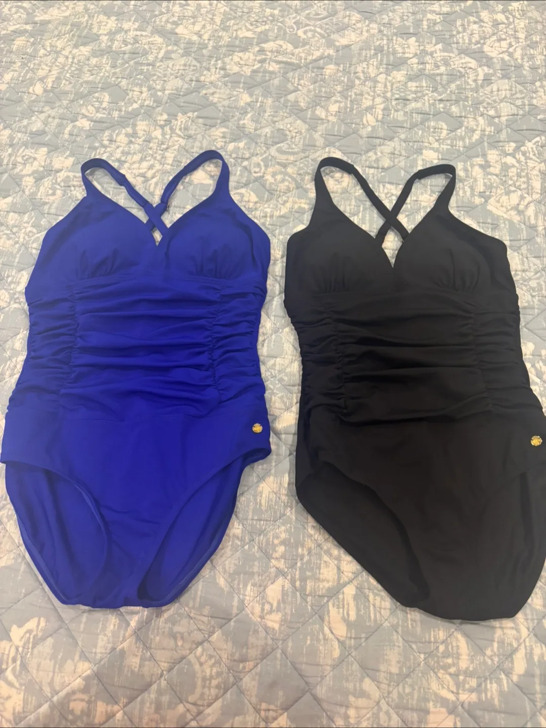 Roots 73 Swimsuit, Size 14/34, Blue & Black image indicator(4)
