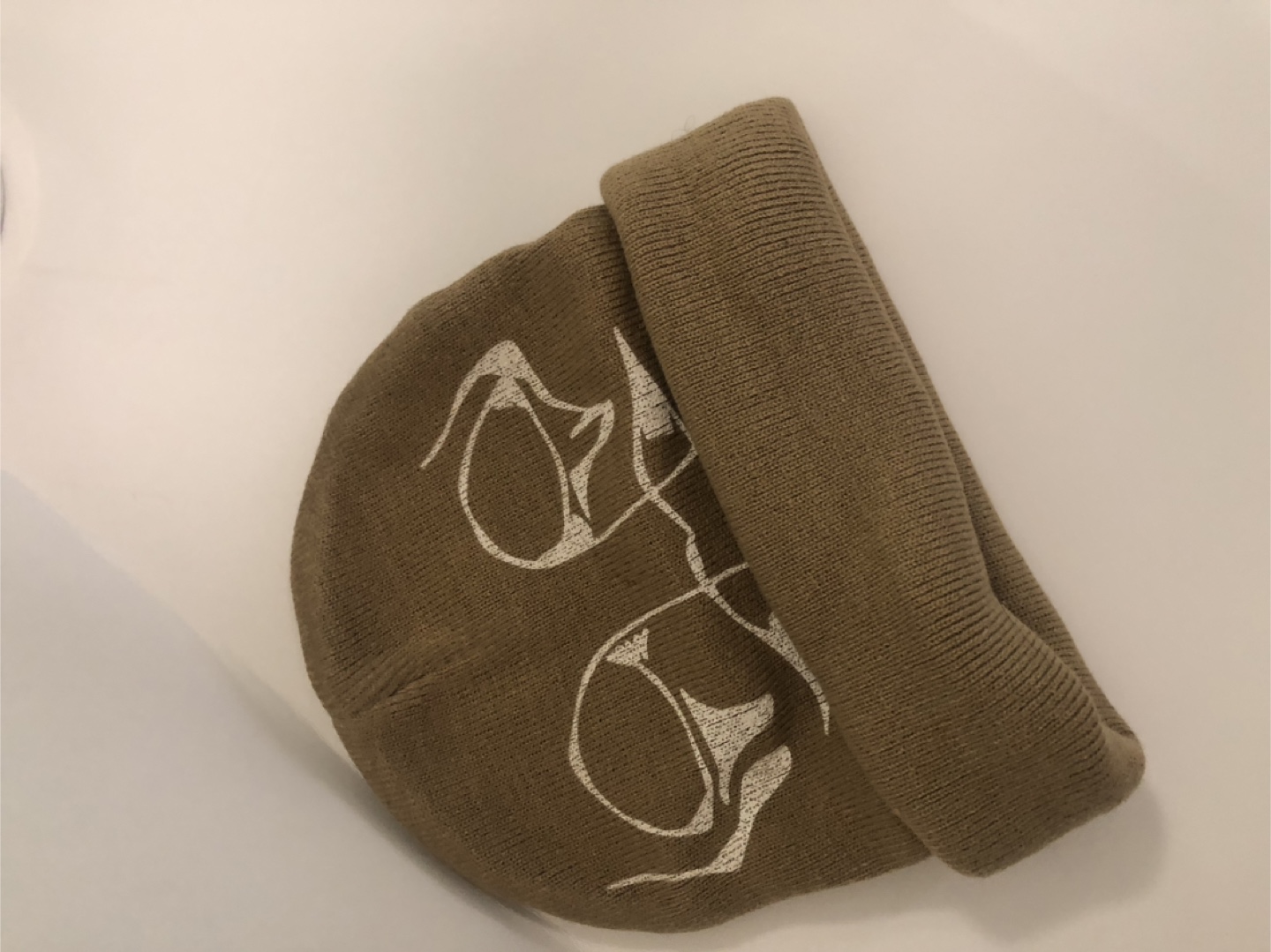 Beige  Beanie with Design