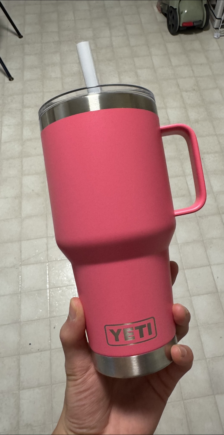 Yeti Pink Rambler 35oz Mug with Straw Lid - photo 2