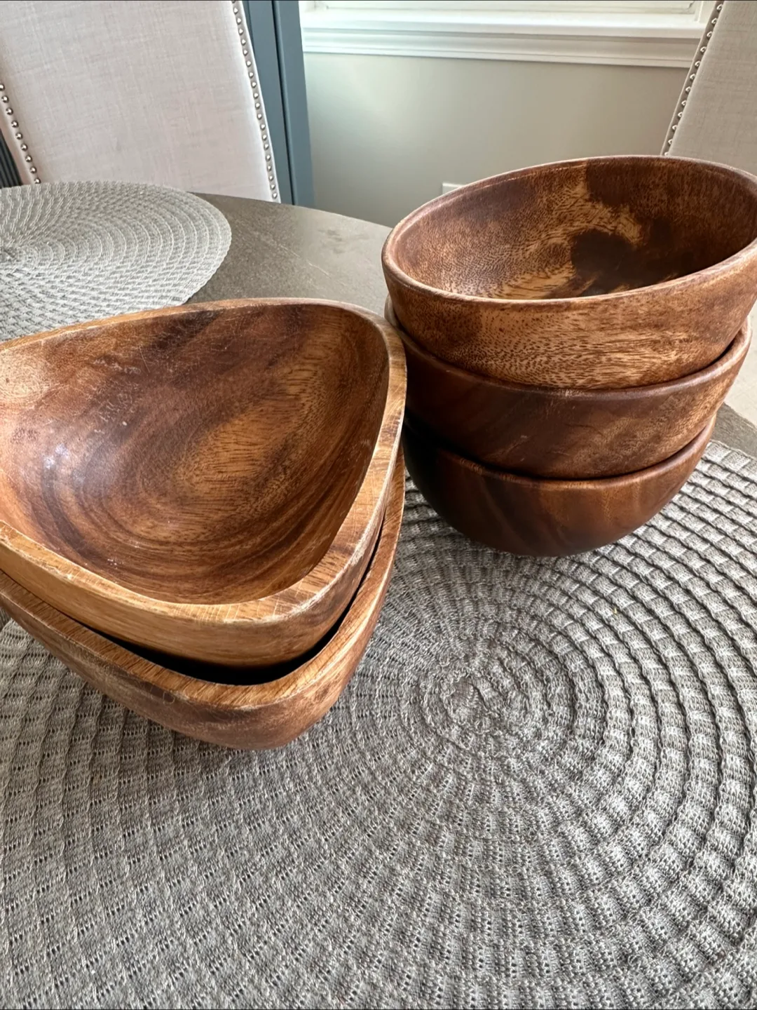 Wooden Salad Bowls (Set of 5) 🥕 thumbnail