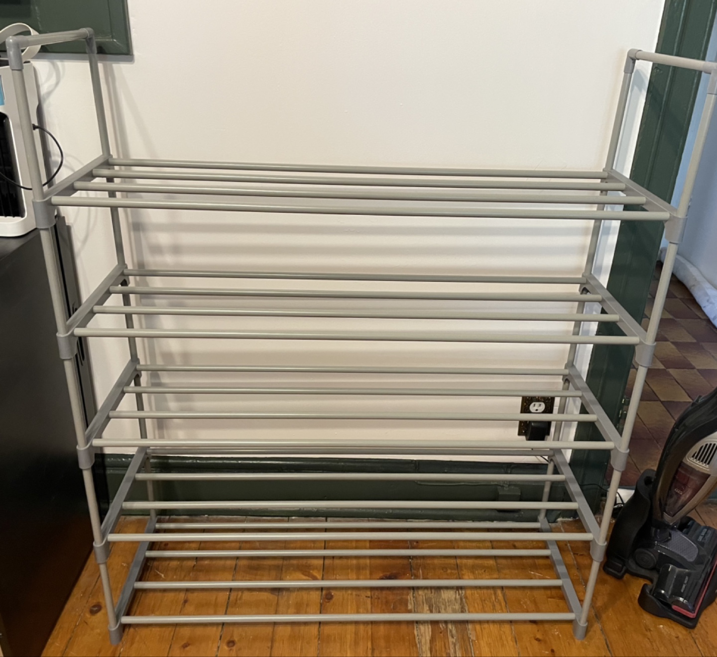 Grey 4-Tier Shoe Rack - photo 2
