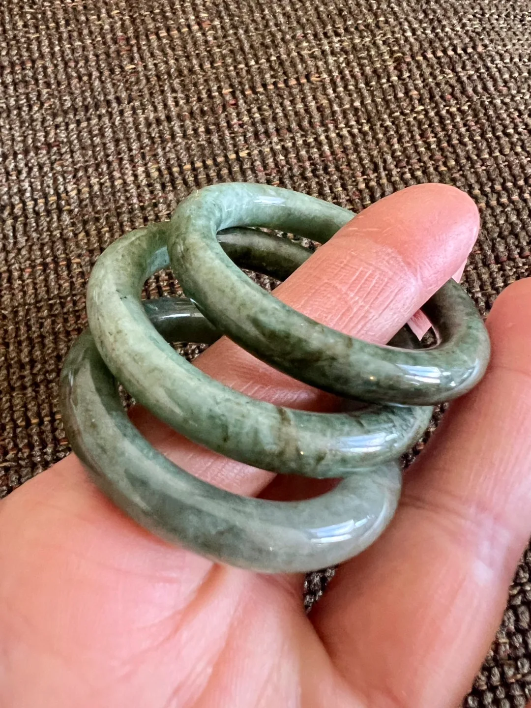 Antique Jade Bangle Bracelet thumbnail