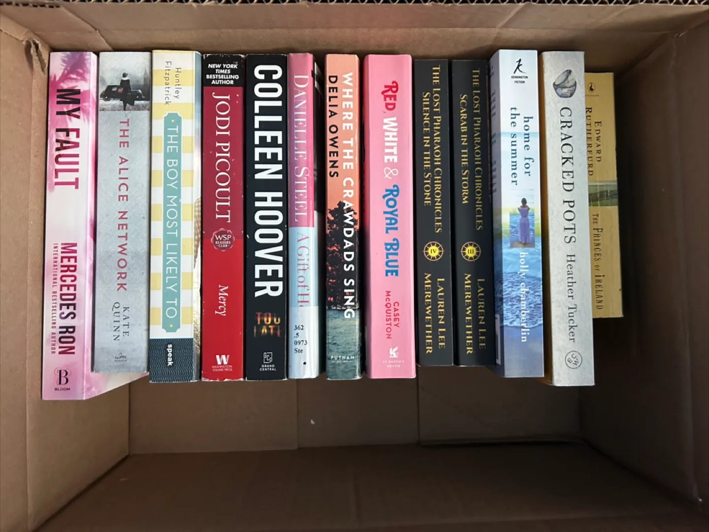 $10 for Box of 13 Books (Mixed Lot of Novels & Fiction Books) thumbnail