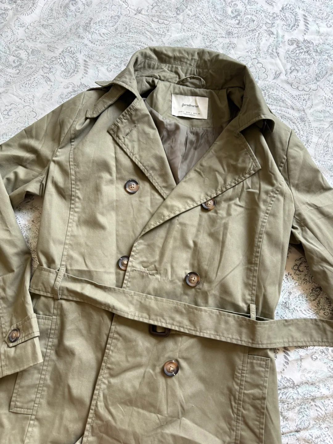 Stradivarius Trench Coat - Size L thumbnail
