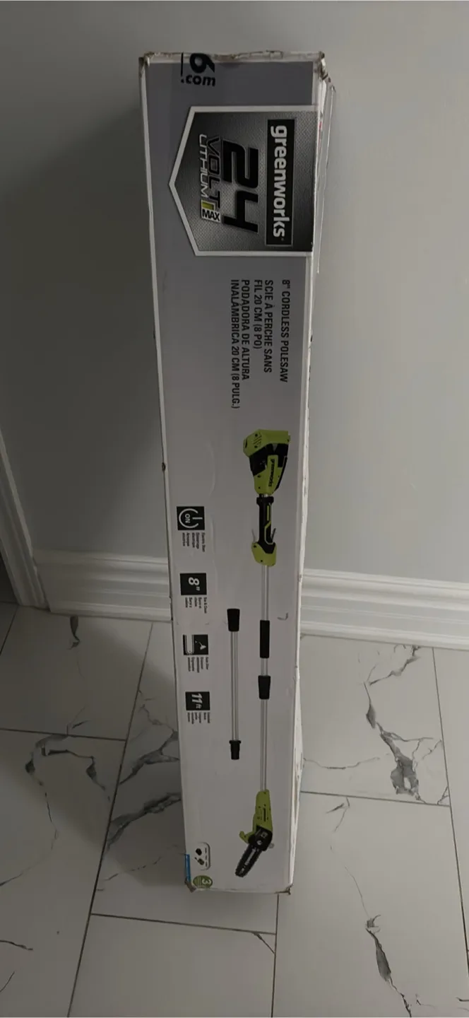 Greenworks 24V 8-in Cordless Pole Saw image indicator(2)