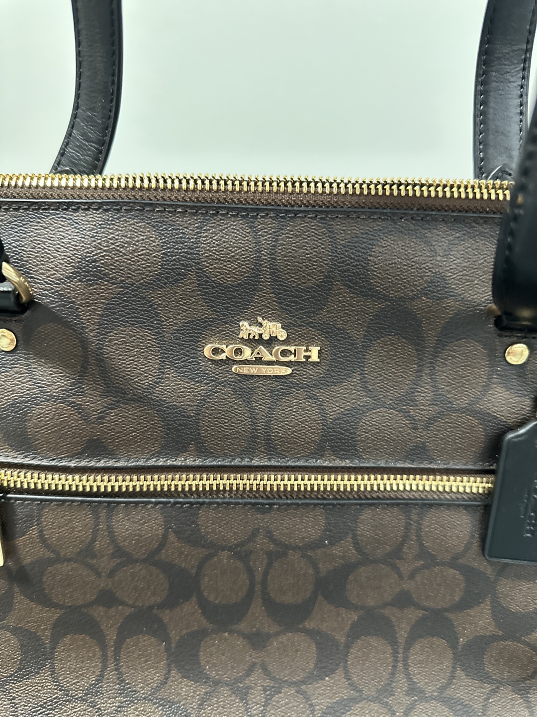 Coach Signature Tote Bag - Brown/Black - photo 3