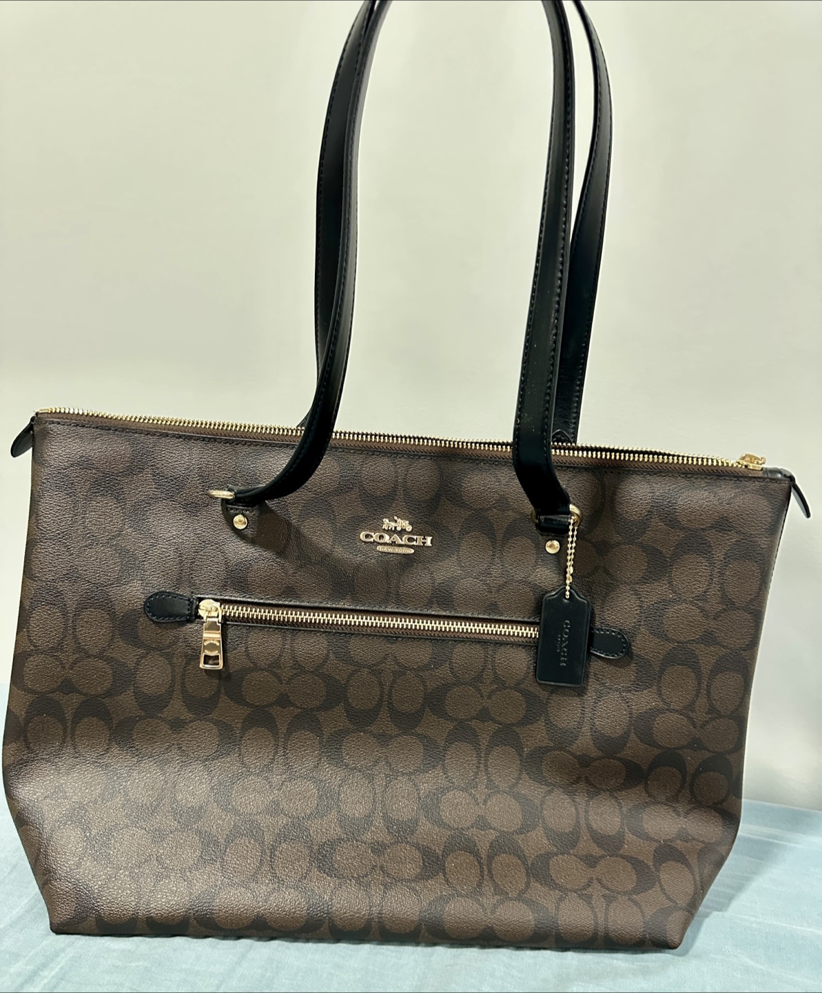 Coach Signature Tote Bag - Brown/Black
