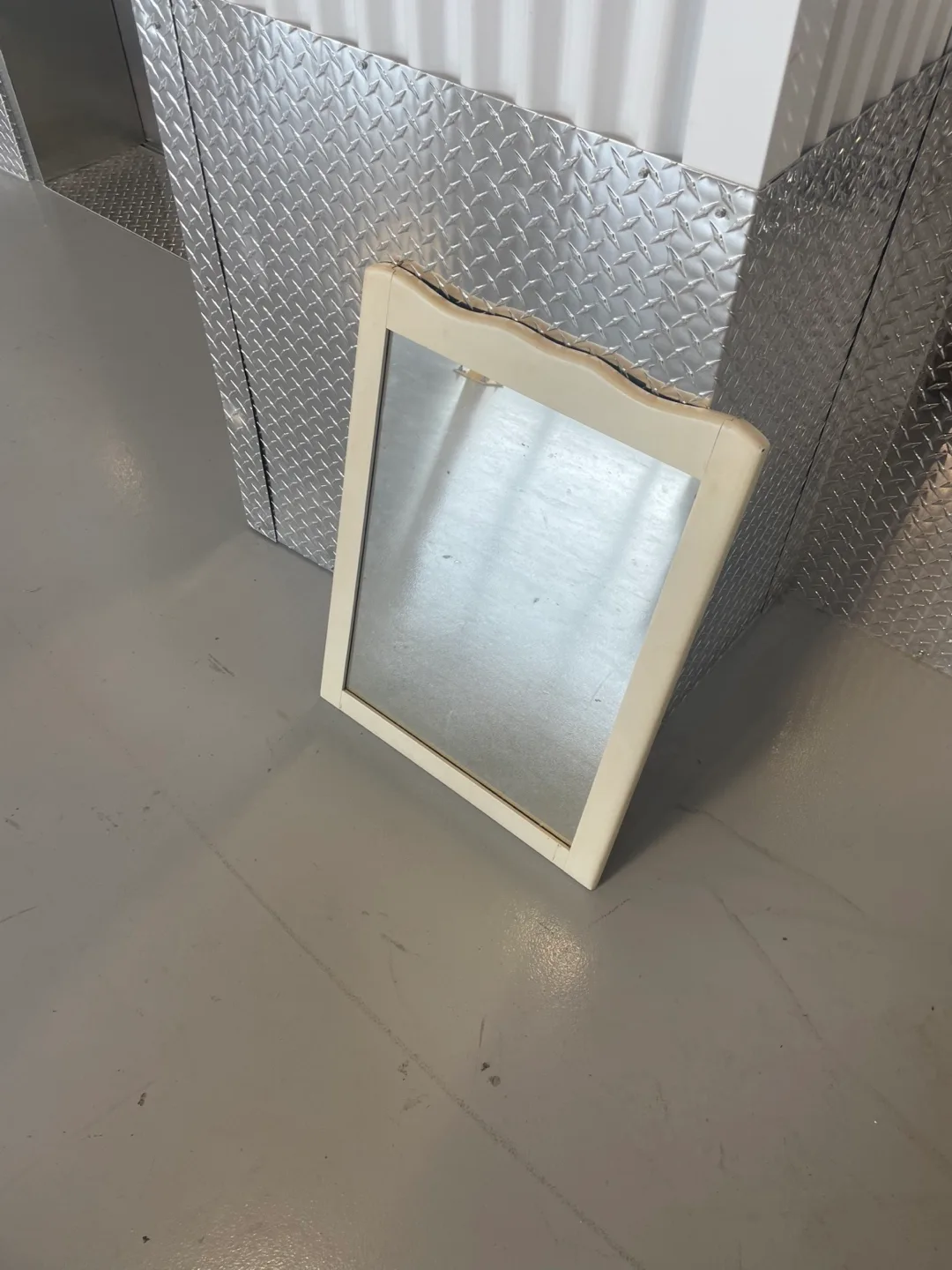Off-White Framed Mirror thumbnail