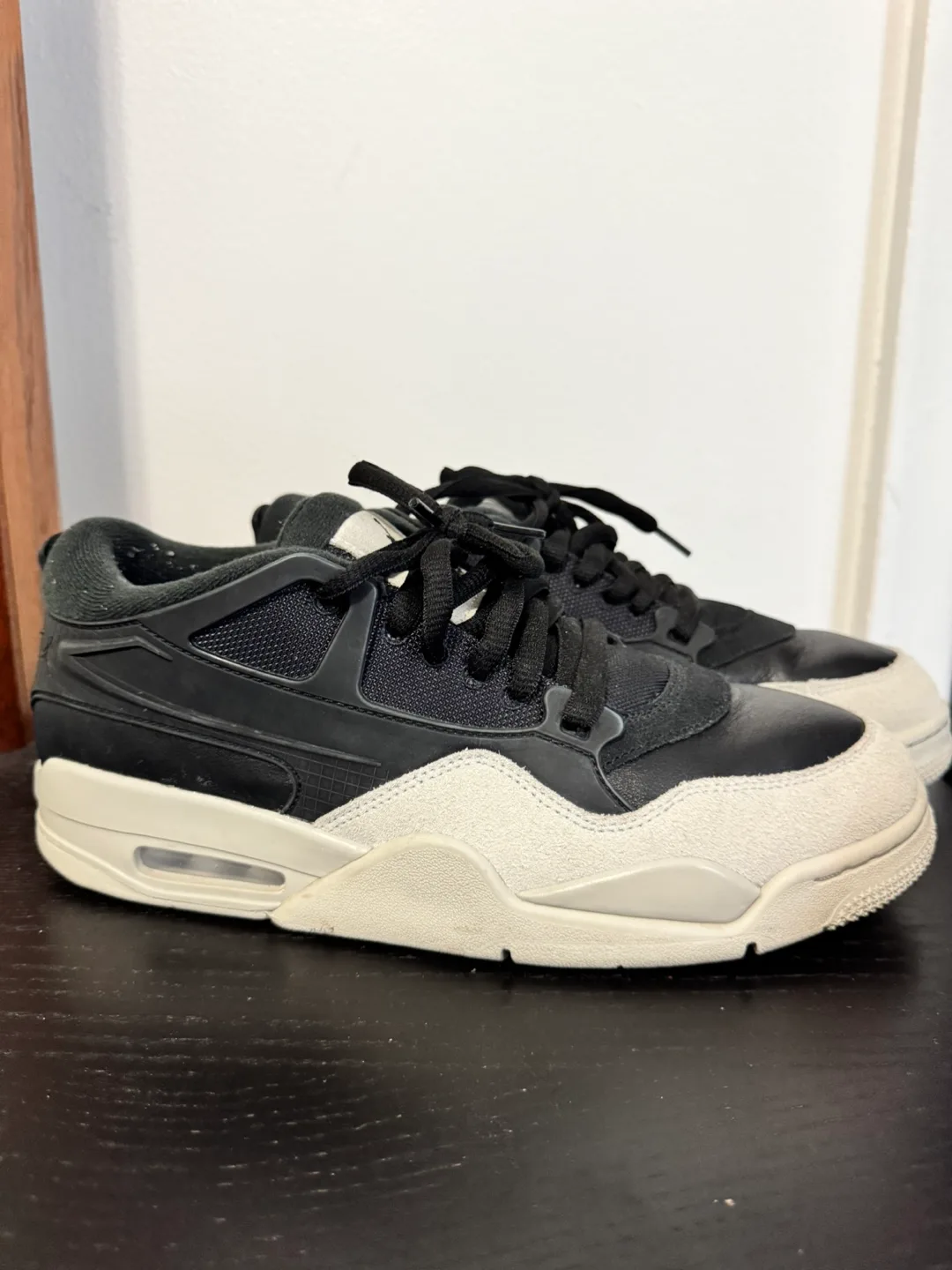 Air Jordan 4 RM Black Lightbone (10Us mens) image indicator(9)