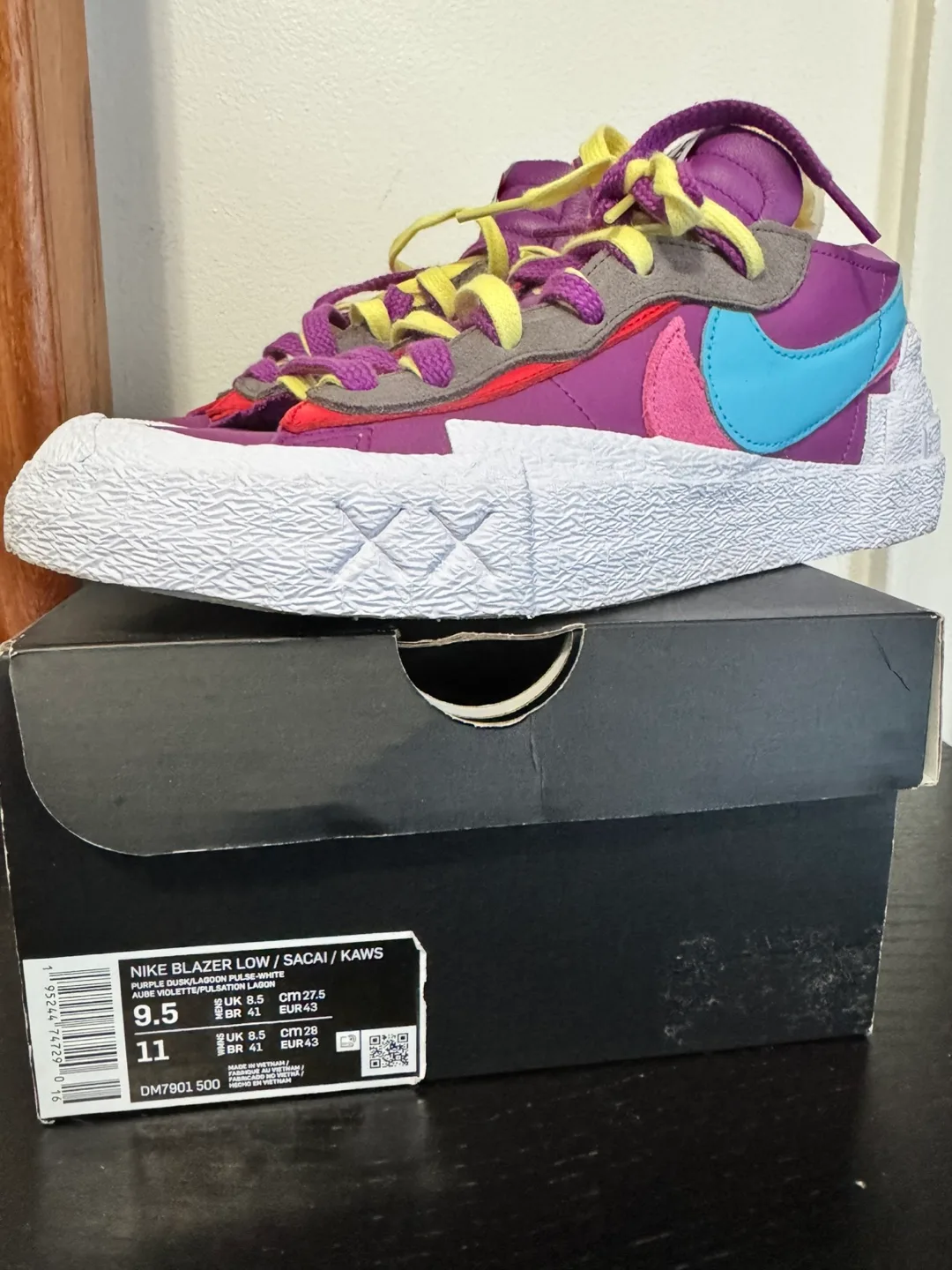 Nike Blazer low ‘Purple Dusk’ x KAWS (9.5US mens) image indicator(9)