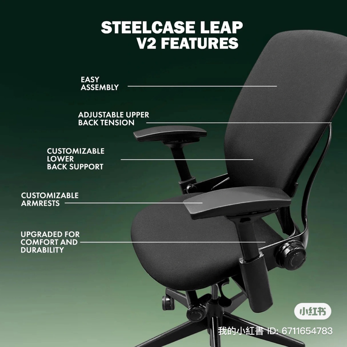 Steelcase Leap V2 Office Chair - photo 4